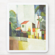 August Macke - Helles Haus 1914 helles Haus Mauspad