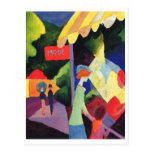 August Macke - Modefenster Watercolor 1913 Postkarte