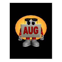 August Postkarte