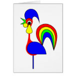 August-Regenbogen Grußkarte