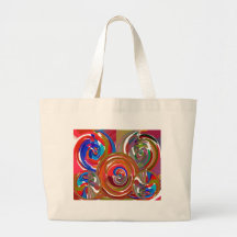 Aura-Reinigungs-Kreise - Reiki Meditations-Mandala Leinentasche