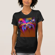 Aurora Borealis Schmetterlings-Fraktal Shirts