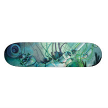 Auseinandergebaute Risse 1 von Skateboard 2 Skateboardbretter