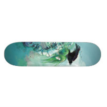 Auseinandergebautes Riss-Skateboard Personalisiertes Skatedeck