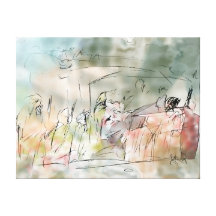 Ausgedehnte Leinwand PrintCustom (39,76" x 30,51") Galerie Gefaltete Leinwand