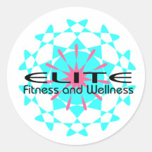Auslese-Fitness und Wellness 2 Runder Sticker