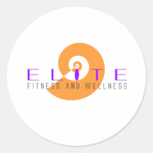 Auslese-Fitness und Wellness 4 Runder Aufkleber
