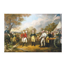 Auslieferung von General Burgoyne durch John Trumb Leinwand Druck