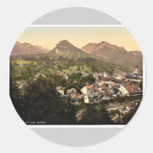 Aussee (d.h., schlechtes Aussee), allgemeine Ansic Runde Sticker
