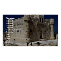Äußeres des Forts von Qaitbay, Alexandria, Ägypten Visitenkarten