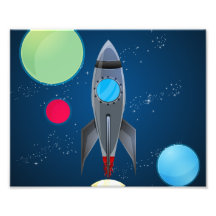 Äußeres Weltraumrakete-Schiff Foto