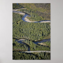 Außergewöhnlicher Nebenfluss und Dalton-Landstraße Posterdruck