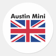 Austin Mini Runder Aufkleber
