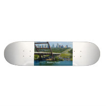 Austin, Texas u. Brücke 360 Skateboard Deck