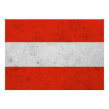Austra Schmutz-Flagge Individuelle Ankündigskarten