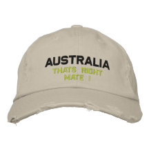 Australien Bestickte Kappen