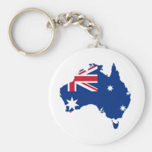 Australien-Flagge in Form Australiens Schlüsselbänder