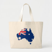 Australien-Flagge in Form Australiens Einkaufstaschen