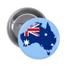 Australien-Flaggenkarte Anstecknadelbutton