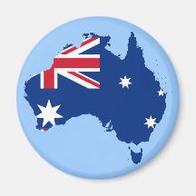 Australien-Flaggenkarte Magnets