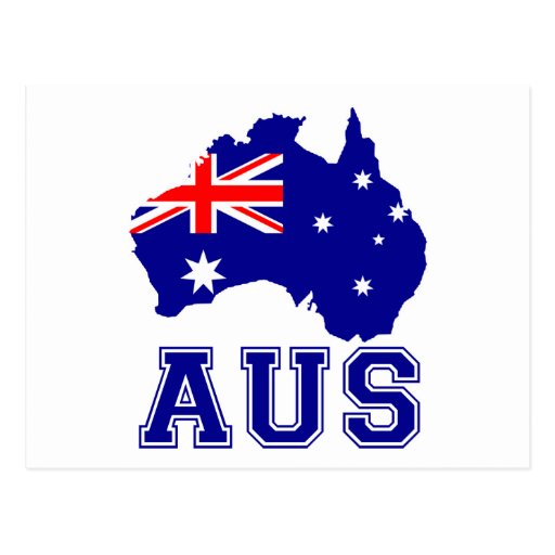 Australien-Kontinent Postkarten