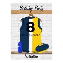 Australier ordnet Jersey-Geburtstags-Party Einladu