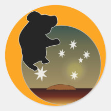 Australische Koala-Ikonen-Aufkleber