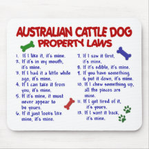 AUSTRALISCHE VIEH-HUNDeigentums-Gesetze 2 Mauspad