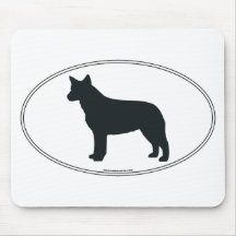 Australische Vieh-HundeSilhouette Mauspads