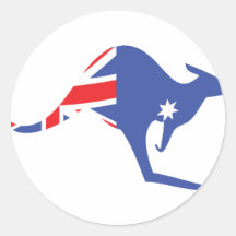 australischer Känguru Aufkleber