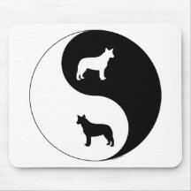 Australischer Vieh-Hund Yin Yang Mauspad