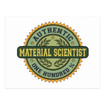 Authentischer materieller Wissenschaftler Postkarte