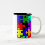 Autismus zackige puzzel Stück-Kaffeetasse
