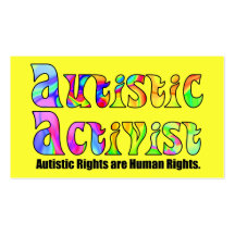 Autistische Aktivisten-Karten des Aktivisten-(Farb Visitenkartenvorlagen