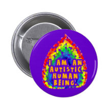 Autistische Mensch-Knöpfe Buttons