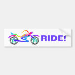 Autoaufkleber-Motorrad-Fahrrad-Radfahrer