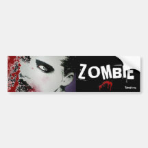 'Autoaufkleber Zombie'1