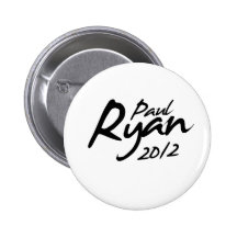 Autogramm PAULS RYAN 2012 Anstecknadelbutton