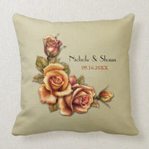 Autumn Rose Glow Wedding - Customize kissen