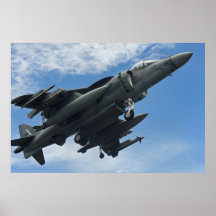 AV-8B Geländeläufer zugewiesen dem USS Bonhomme Ri Plakatdruck