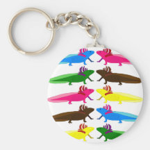 Axolotl Muster Schlüsselanhänger