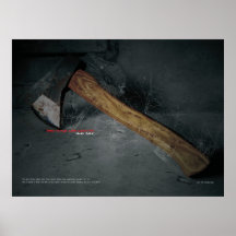 Axt Plakatdruck