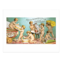 Ayers reinigende Pillen-Baby-Trading Card Postkarte
