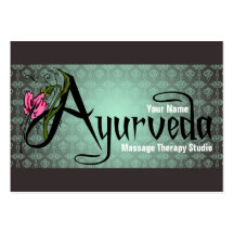 Ayurveda - Geschäfts-/Zeitplan-Karte Visitenkarten Vorlage