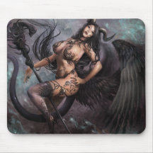 Azmodeus dunkle Engel "Helchen", Mausunterlage Mousepad