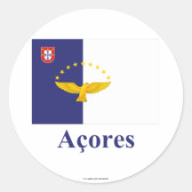 Azoren kennzeichnen mit Namen auf portugiesisch Sticker