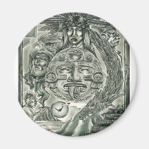Aztekischer Geist Kühlschrankmagnete