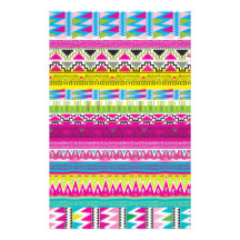 Aztekischer Stammes- Hipster Individuelle Druckpapiere