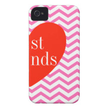 b iPhone 4 Zickzack rosa beste Freunde, die Fall z Case-Mate iPhone 4 Hüllen