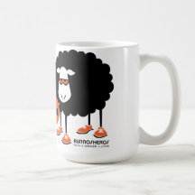 Baaad schwarze Schaf-Becher Teetasse